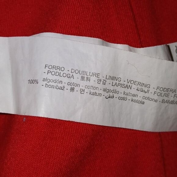 Zara Red Corset Textured Crop Top - Picture 8 of 8